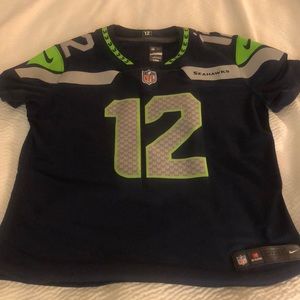 Seattle Seahawks NFL Jersey (Size M) Women's Nike Road Top - Fan 12 - New